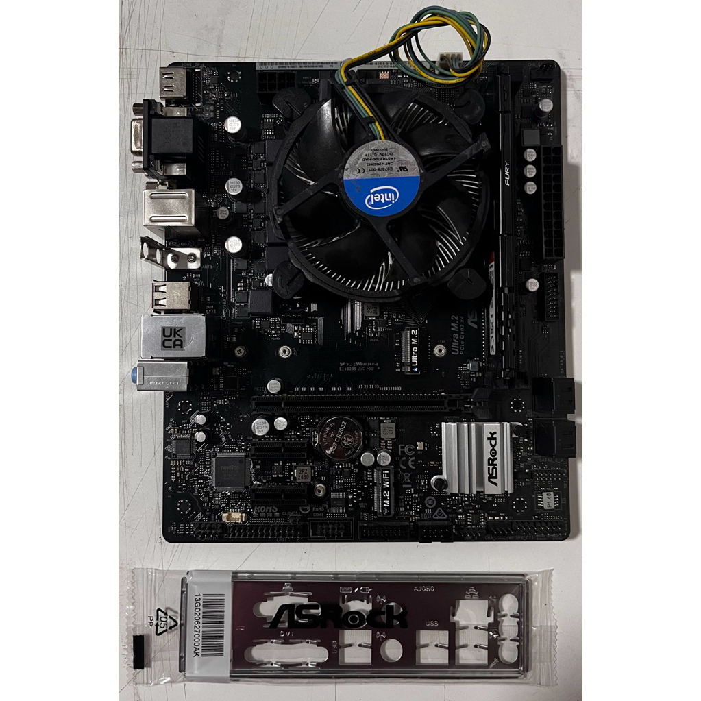 เมนบอร์ด Mainboard H470M-HDV/M.2 +ฝาหลัง มือสอง
