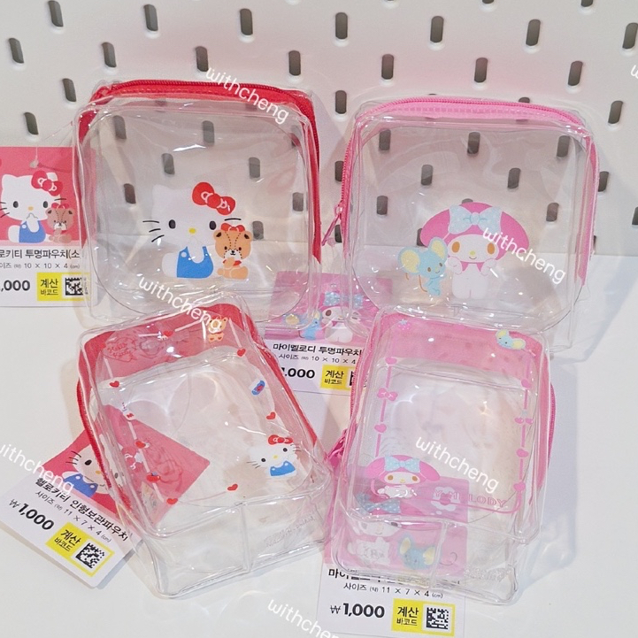 พร้อมส่ง 💖 Sanrio กระเป๋า PVC ใส Hello Kitty & My Melody 💖