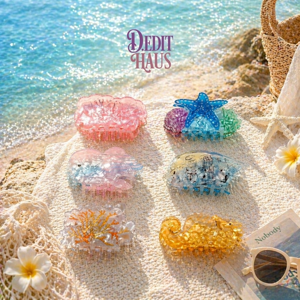 D. EDIT HAUS — Sea Life Hair Clip 🐠 กิ๊บหนีบผม พร้อมส่ง