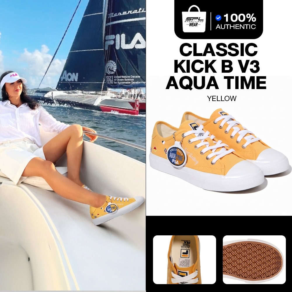 Fila รองเท้าผ้าใบ รองเท้าแฟชั่น UX Classic Kicks B Aqua 1XM01969F-136 (2290)