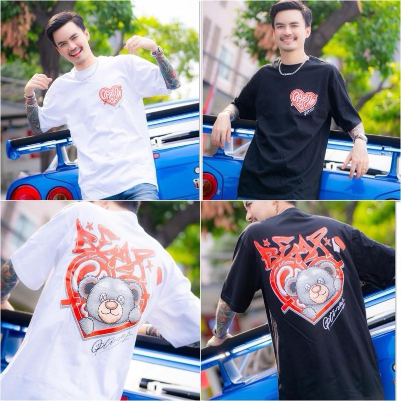 เสื้อยืด OPTION  Bear Heart #newcollation