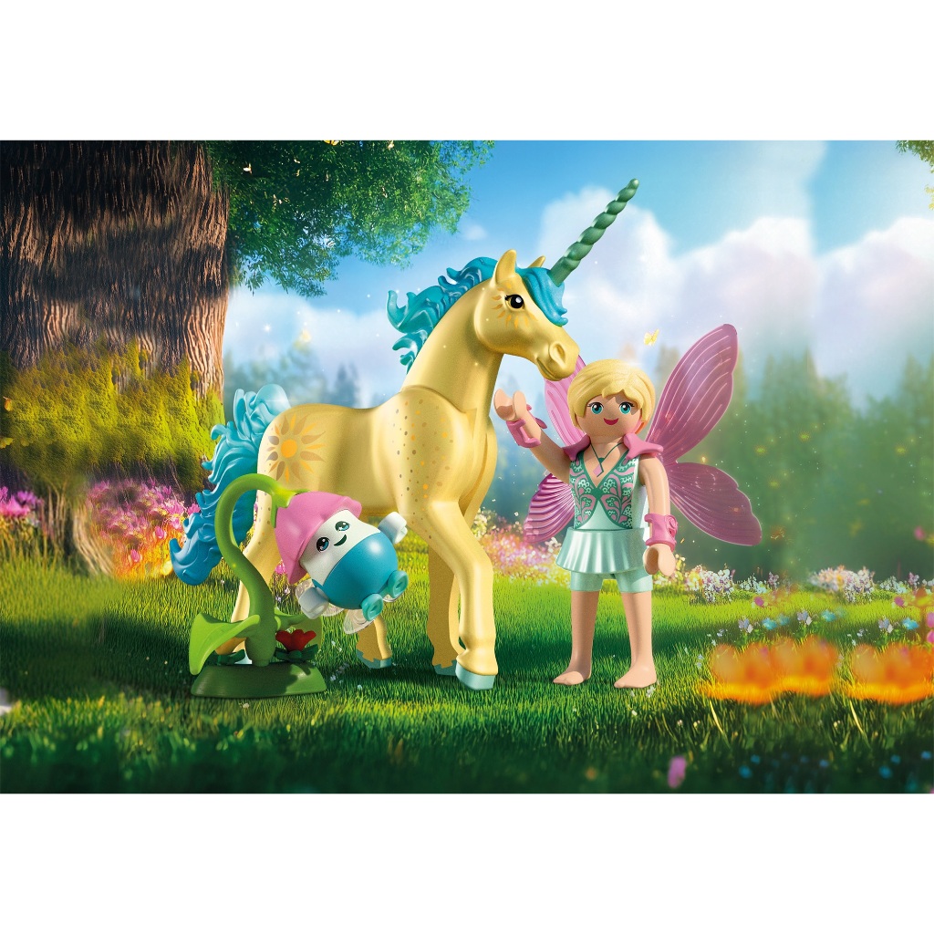 Playmobil 71842 Collectible Unicorn Sunshine Blossom with Fairy ยูนิคอร์นแฟนตาซี ซันไชน์บลอสซัม จอยลี่ และนางฟ้า