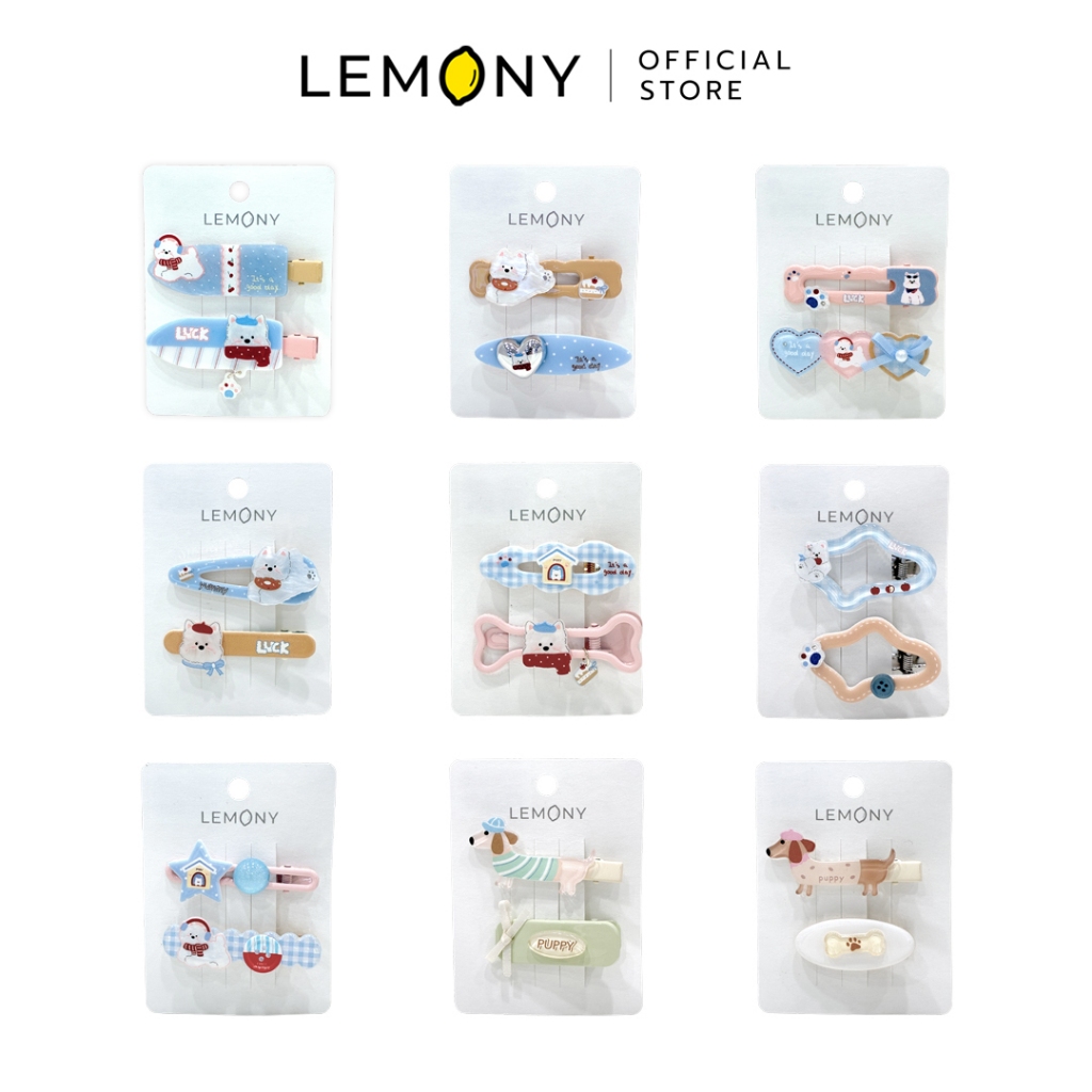 LEMONY กิ๊บติดผม กิ๊บหนีบผม ซีรีส์ Cute Dog