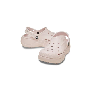 Crocs รองเท้าลำลองผู้หญิง BAYA PLATFORM CLOG Pink ICONIC Women NEW
