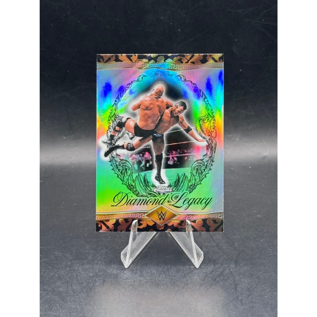 The Rock (RDL-9) - 2026 Topps Chrome WWE - Diamond Legacy Insert