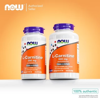 แอล-คาร์นิทีน | L-Carnitine Tartrate 250 MG / 500 MG [Capsules] by NOW FOODS | Authentic Made in USA