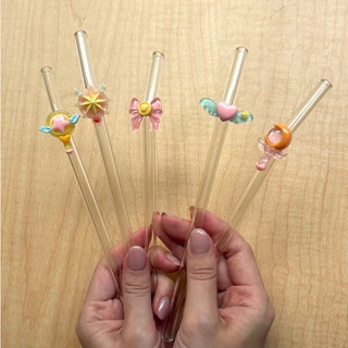 BON BON projects - Sailormoon long straw - หลอดแก้วชนิดยาวลายเซเลอมูน