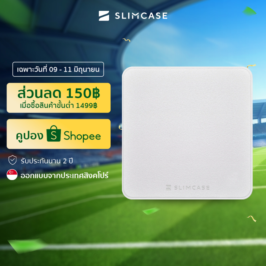 ผ้าไมโครไฟเบอร์ 16x16 ซม. แบรนด์ Slimcase เช็ดมือถือ เช็ดแว่น ไม่ทิ้งขุย