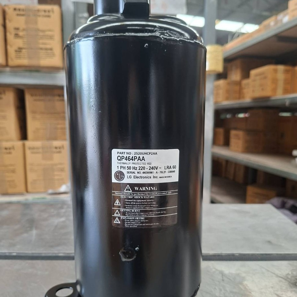 คอมเพรสเซอร์แอร์ มือสอง LG รุ่น QP464PAA ขนาด 28000 BTU R22 ไฟ220 V.