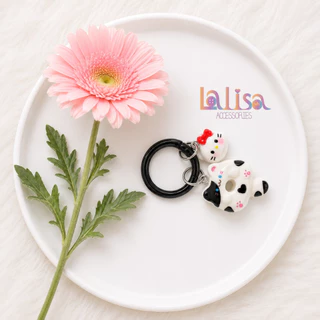 "พวงกุญแจ น้องแมวโดนัทจอมซน (Cat Donut Keychain) น่ารักมุ้งมิ้งที่สุด" alloy dogclips Hm665