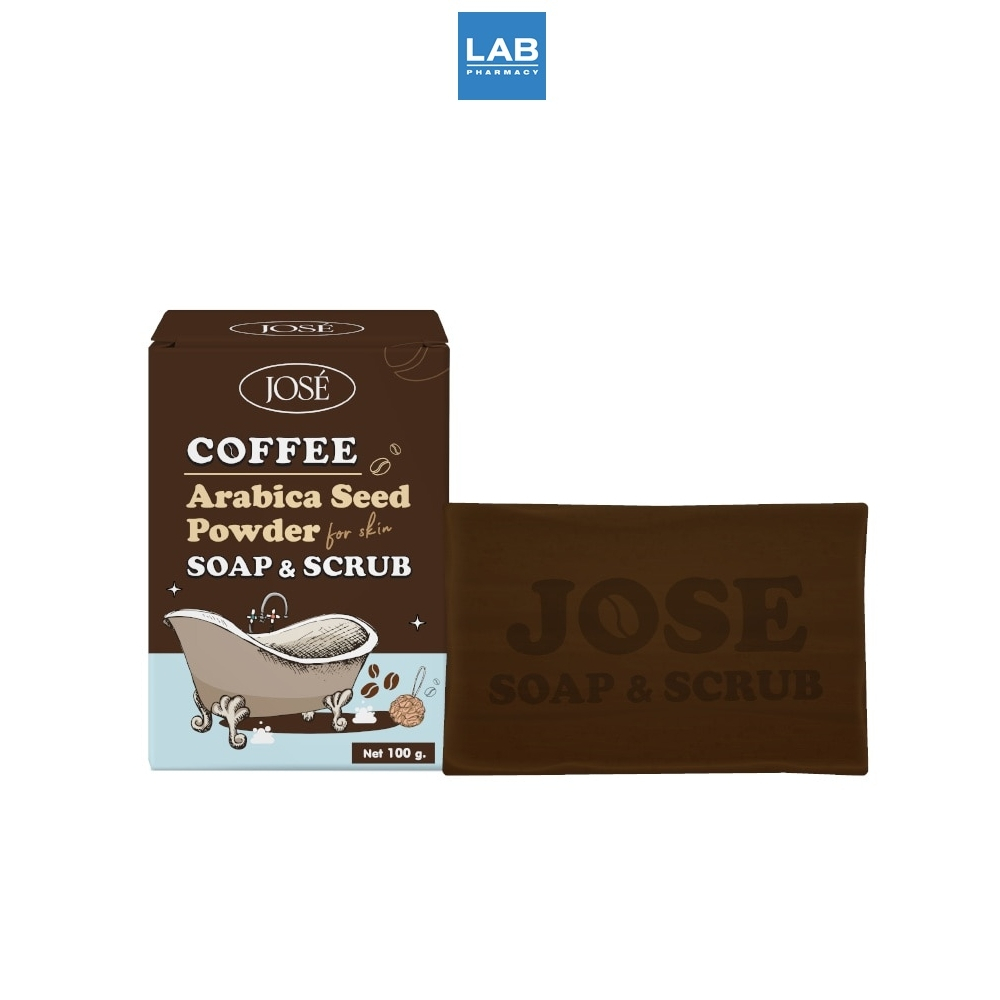 Jose Coffee Arabica Seed Soap Scrub 100g. โจเซ่ คอฟฟี่ อาราบิก้า ซีด โซป สครับ ขนาด 100 กรัม