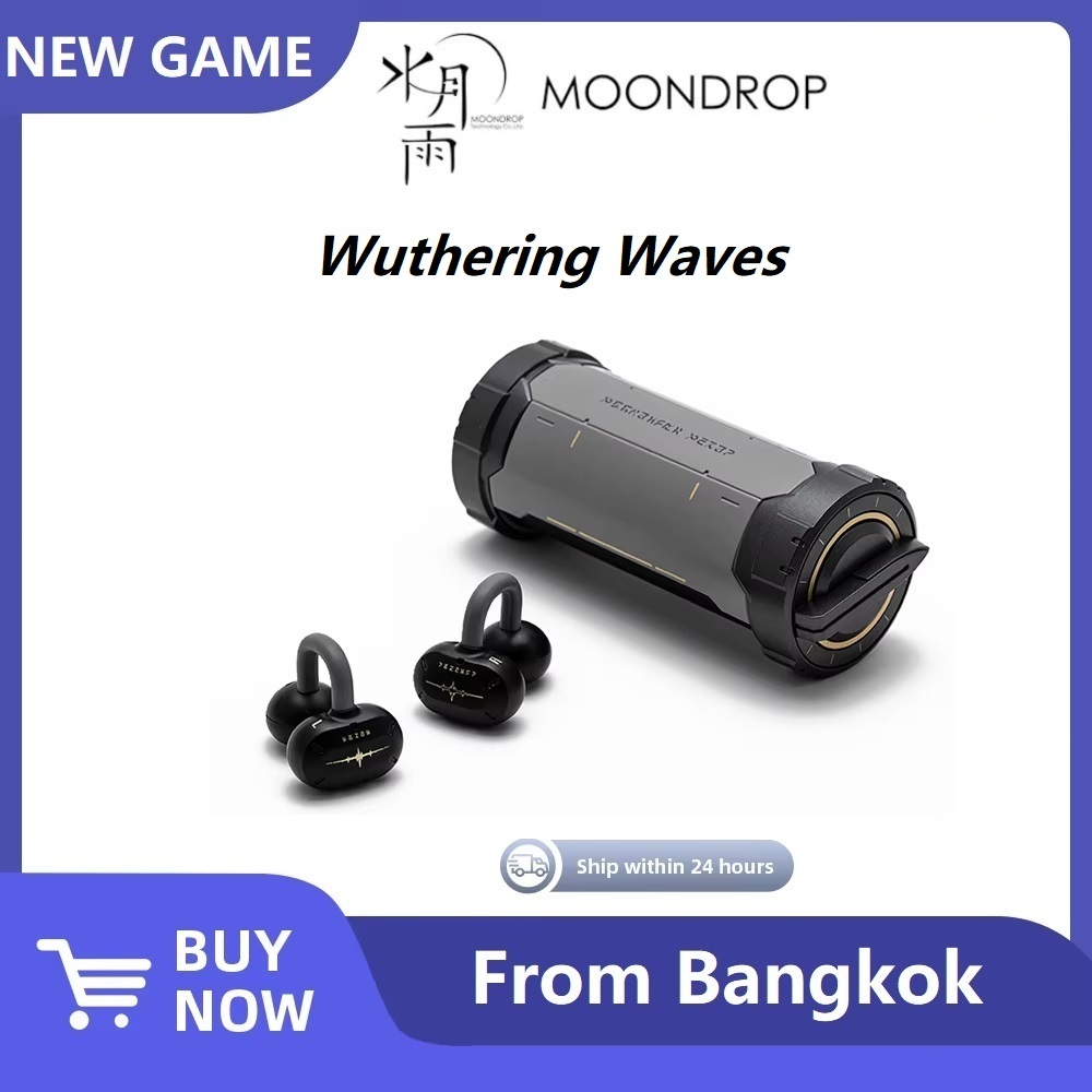 MOONDROP x Wuthering Waves หูฟังบลูทูธ 6.0 LHDC-V ระบบส่งสัญญาณ HiFi พร้อมระบบตัดเสียงรบกวน AI