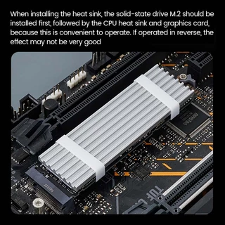 SSD หม้อน้ำปะเก็นเดสก์ท็อปคอมพิวเตอร์ M.2 SSD เสื้อกั๊กหม้อน้ำ NVMe PCIe SSD 2280 ระบายความร้อนอย่างรวดเร็ว