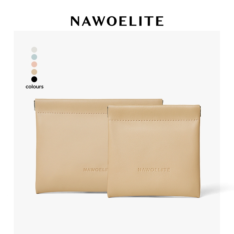 NAWOELITE Women's Wallets กระเป๋าใส่เหรียญ/บัตรการ์ด มินิมอล ขนาดพกพา Lucia Mini Pouch card wallet 5 สีให้เลือก