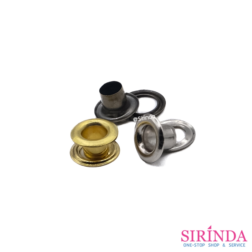 ตาไก่ทองเหลือง พร้อมแหวน ไม่ขึ้นสนิม BRASS EYELET (00410001) (ห่อเล็ก)