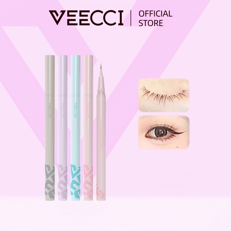 VEECCI อายไลเนอร์ ของเหลว เรียวมาก วาดถุงใต้ตา วาดขนตาล่าง ติดทน หลากสี อายลายเนอร์ 0.55ml