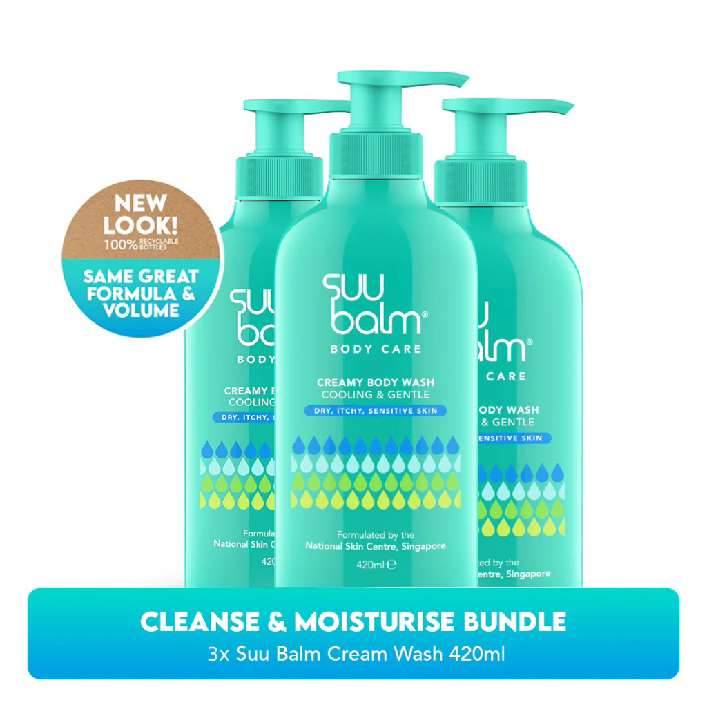 SUU BALM Dual Cooling & Moisturising Cream Body Wash 420ml