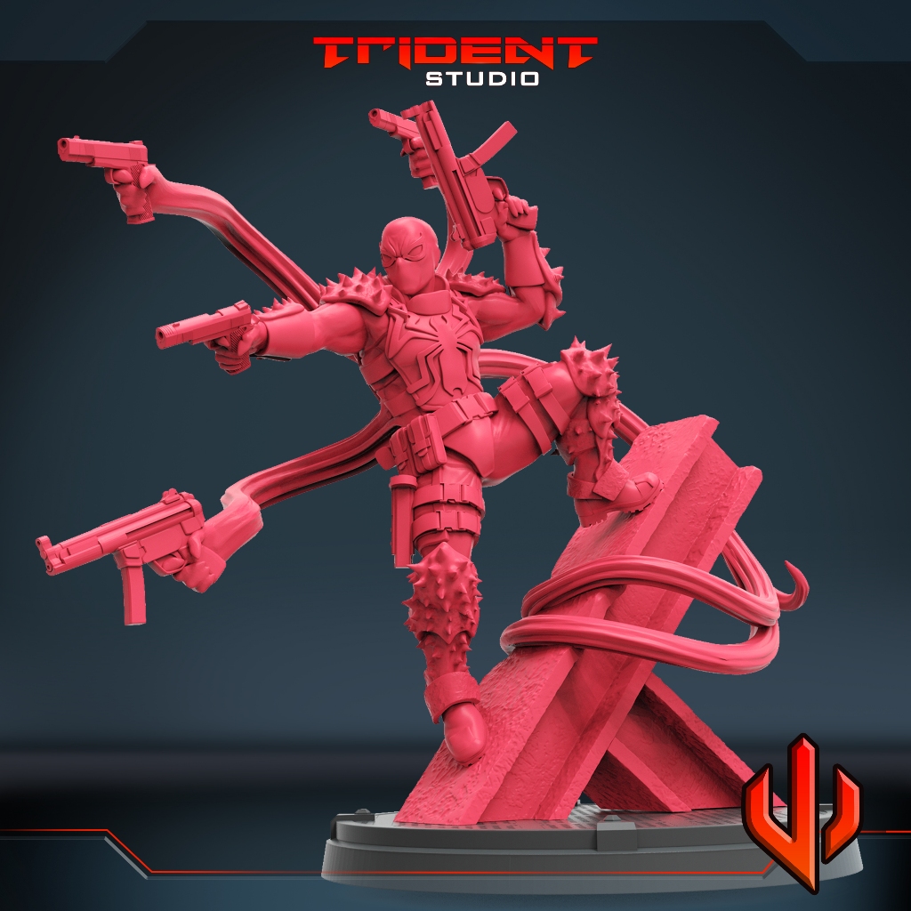 SuperHero Red Vol.2 : T : Collection : Miniature Resin โมเดลบอร์ดเกม ผลิตตามสั่ง DnD Tabletop Class