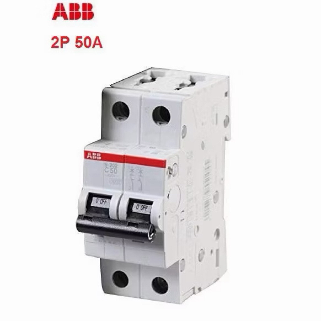 ABB เมนเบรกเกอร์ เบรกเกอร์ MCB 2P 50A S202M-C50