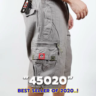 กางเกงโมเลกุลขาสั้นรุ่น45020กระเป๋าปิดผ้าหนา