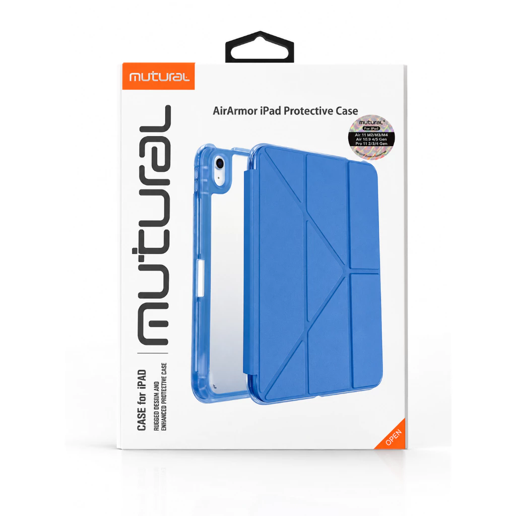 Mutural AirArmor Case เปิด-ปิด สำหรับ iPad Air6/7/8 11" 2026 (M2/M3/M4) / iPad Gen 10/11