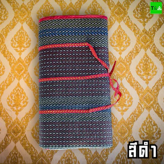 เสื่อพับปิคนิค เสื่อพับยางพารา 6ฟุต(180ซม.X 195ซม.)แบบบาง คละลาย มีเก็บเงินปลายทาง