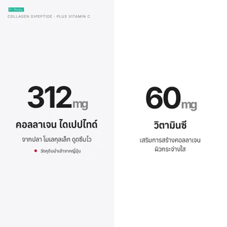 Hi-Balanz Collagen Dipeptide Plus Vitamin C คอลลาเจน ได เปปไทด์ พลัส วิตามินซี 1 กล่อง 30 แคปซูล