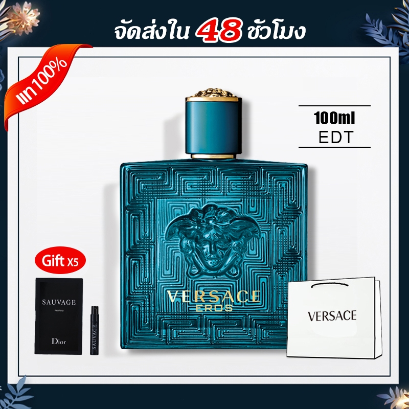 🔥🏙️Hongkong ร้านค้าปลอดภาษี🏙️Versace Eros Flame for Men Eau De Toilette EDT 100ml น้ำหอมผู้ชาย น้ำหอมสำหรับผู้ชาย