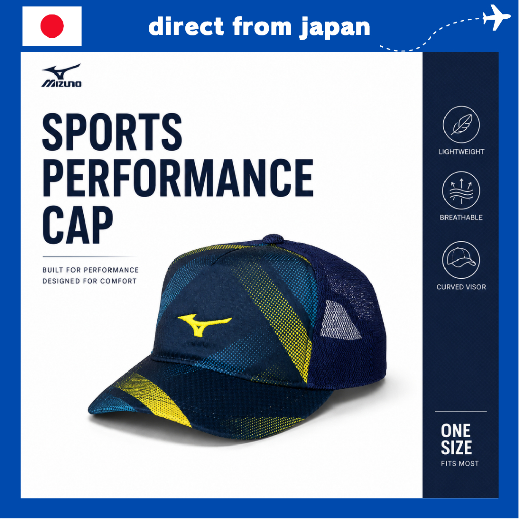 Mizuno Tennis Cap – Unisex, Adjustable, Club & Game Use