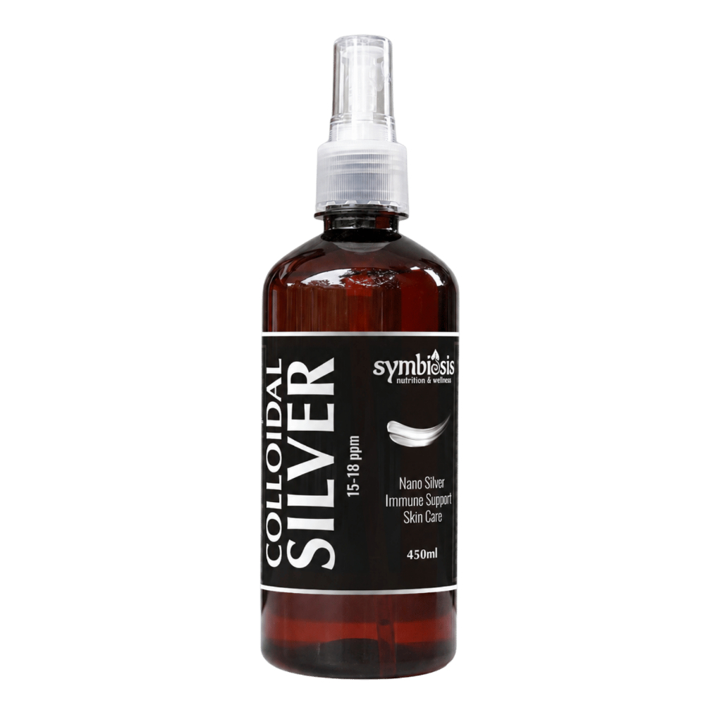 Symbiosis |Colloidal Silver| Nano Silver for Immune Support and Skin Care 15-18ppm (240ml & 450ml)