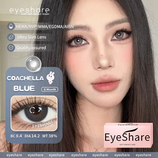 (COD) Eyeshare คอนแทคเลนส์ 1 คู่ COACHELLA สีเทา เลนส์สีธรรมชาติ 14.2mm เลนส์แฟชั่นจัดส่งฟรี