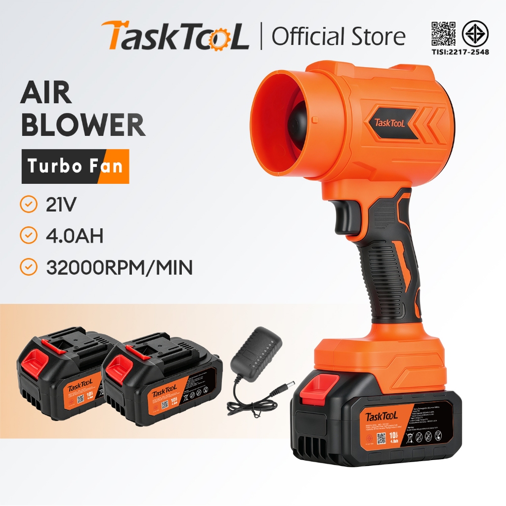 TASKTOOL TISI มาตรฐาน เครื่องเป่าลม 32000rpm/min  เครื่องเป่าลมไร้สาย 21V  โบเวอร์ ที่เป่าลมไฟฟ้า เครื่องเป่าลมเจ็ท