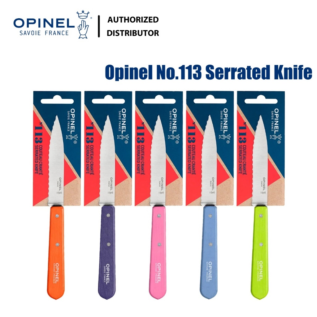 Opinel No.113 Serrated Knife (มีดครัว)