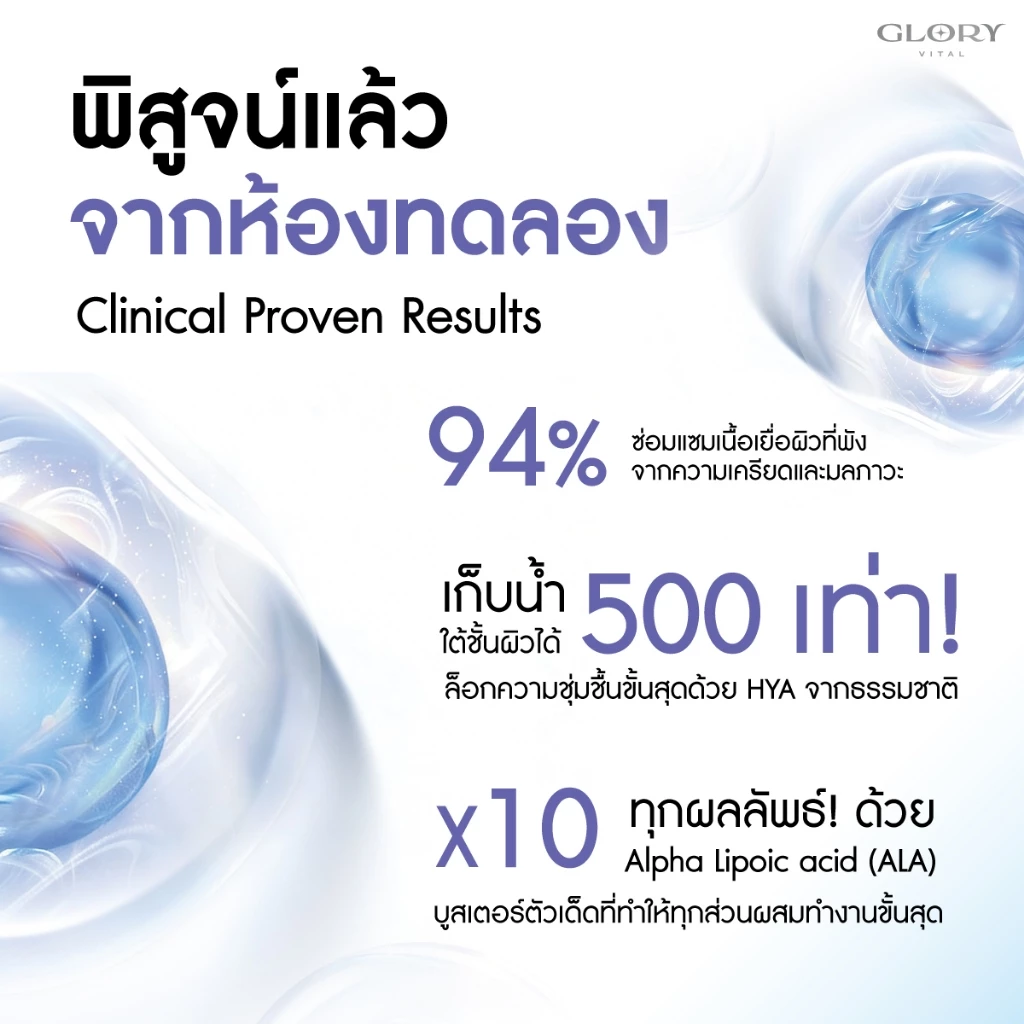 Glory HYA CERAMIDE COLLAGEN ULTRA X วิตามิน Filler สกัดสด เติมเต็มครบทุกชั้นผิว ฉ่ำ เนียน โกลว์ใสขั้นสุด ผิวเคลือบแก้ว thumbnail 6