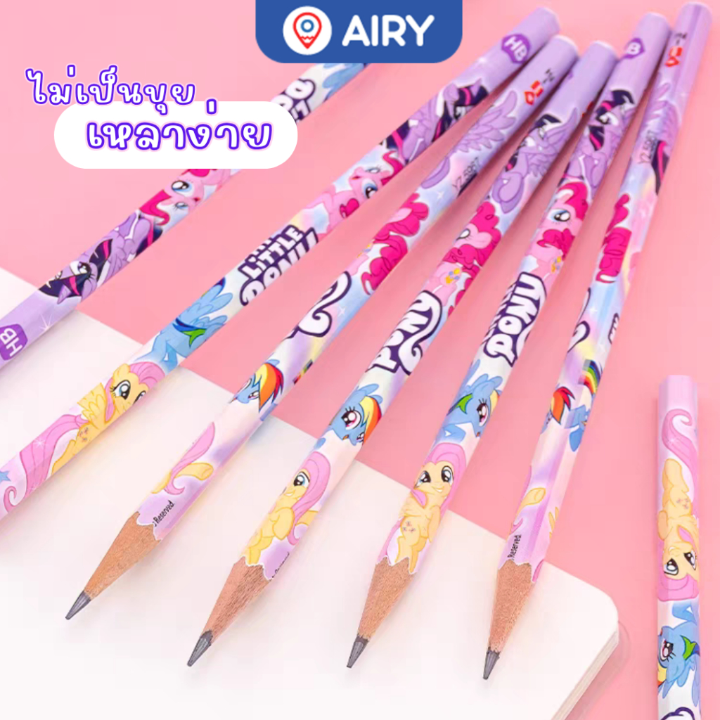 Little Pony طقم أقلام رصاص HB مع ممحاة ومسطرة — صورة 2