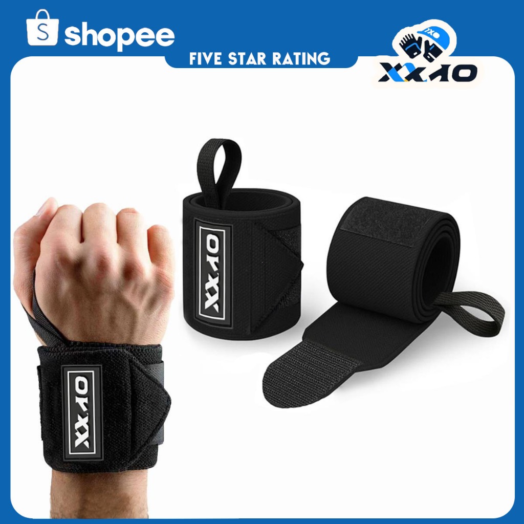 XXAO สายรัดข้อมือยกน้ำหนัก USPA รับรอง สำหรับยิม เพาะกาย ระบายอากาศดี ไซส์ 12 และ 18 นิ้ว