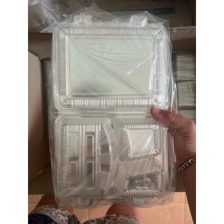 [ยกลัง800ชิ้น]กล่องใส OPS 105Lock HB ยกลัง800ชิ้น กล่องข้าว3ช่อง ใส่อาหารได้หลากหลาย