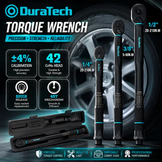 (พร้อมส่งจากไทย) Duratech ประแจทอร์คชนิดคลิก ไดรฟ์ 1/4 3/8 1/2 นิ้ว ปรับแรงบิดได้ DT402220 DT402221 DT402222