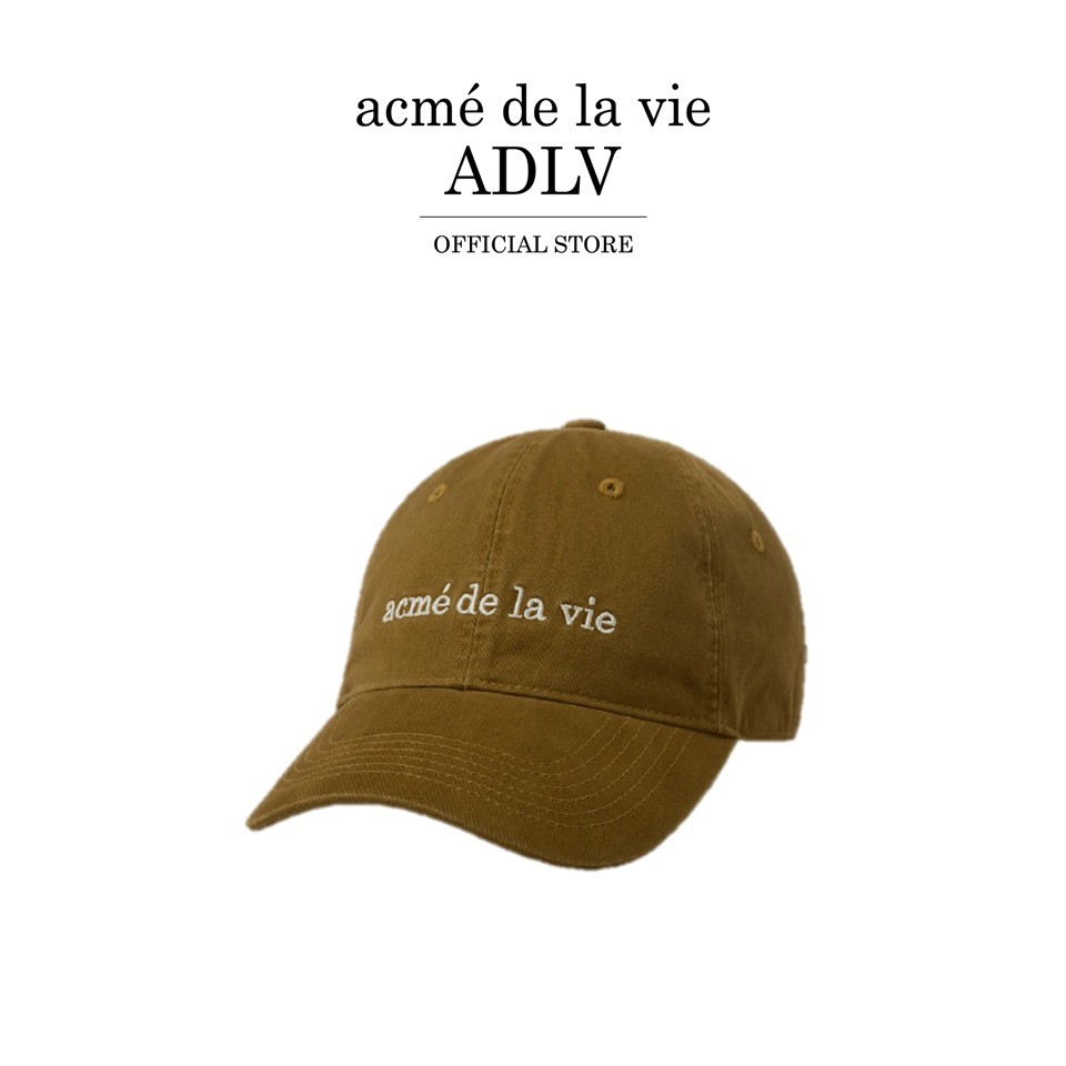 ADLV [acme de la vie] หมวก รุ่น Basic Big Logo Ball Cap Camel Brown (50027SBBCAU_S6BRXX)