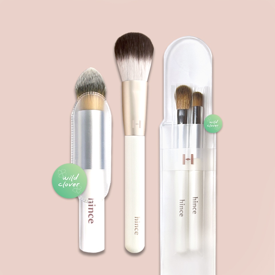 🍀 HINCE : แท้พร้อมส่ง brush only : eyeshadow brush duo, glow cheek brush, cheek brush เฉพาะแปรง