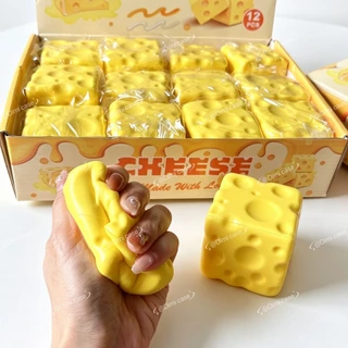 ของเล่นจำลอง ของเล่นสกุชชี่ ชีส กลิ่นหอม ของเล่นบีบได้ ของขวัญ สำหรับเด็ก