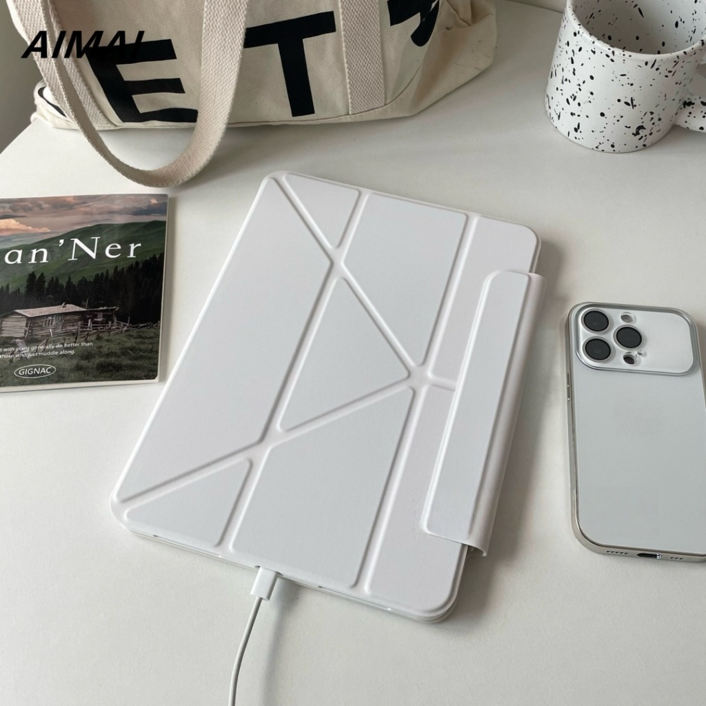 2025 Gen11 A16 Y-รูปพับฝาครอบ  เคสไอแพดแม่เหล็ก for Pro11 2018-2024Mini6/7/8 ipad caseAir8/7/6/5/4เคสipad gen10/11