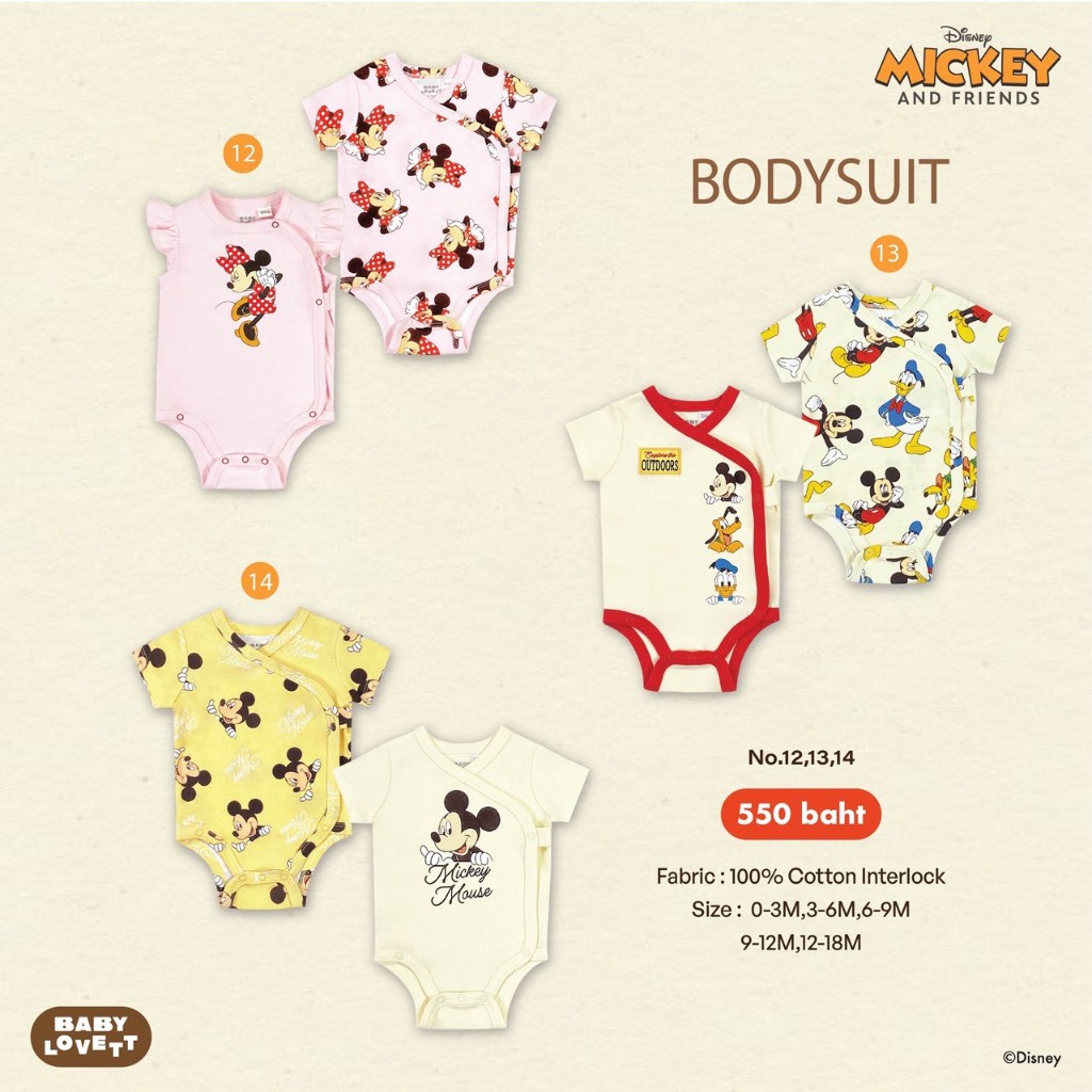 [Babylovett] (V7) Mickey Mouse & Friends - Bodysuit