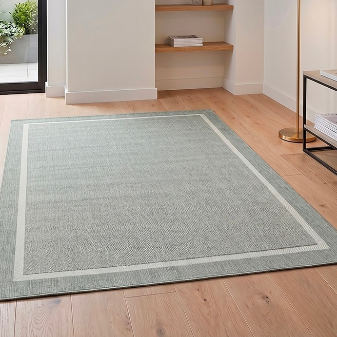 EXPRESS CARPET พรมรุ่น FENIX รหัส 20427 ลายกรอบ ไซส์ M 120x170cm หนา 4 mm พรมปูพื้นห้องสไตล์มินิมอล