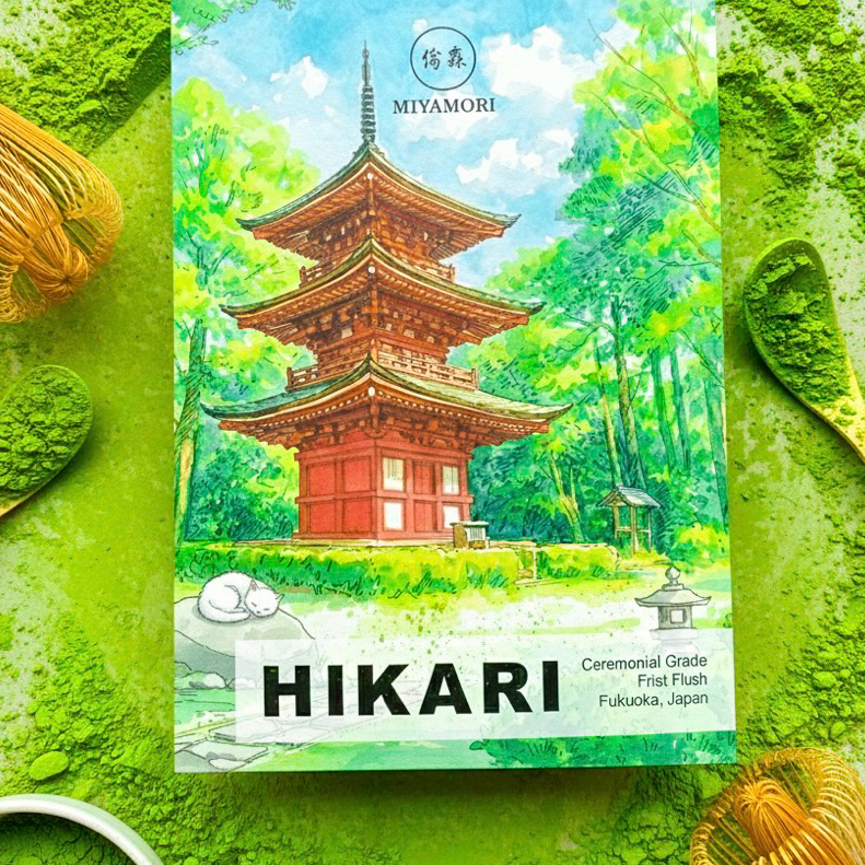 มัทฉะ โทนถั่ว MIYAMORI Yame Matcha Ceremonial Grade มัทฉะเกรดพิธีการ