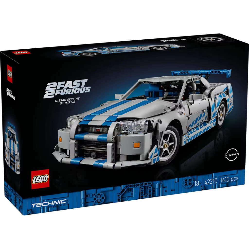 LEGO Technic 42210 Fast 2 Furious Nissan Skyline GT-R (R34) Car
