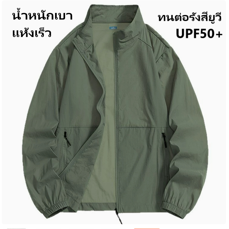 แจ๊ตเก็ตผู้ชาย เสื้อกันแสงUV เสื้อสำหรับขับมอเตอร์ไซร์ เสื้อไรเดอร์