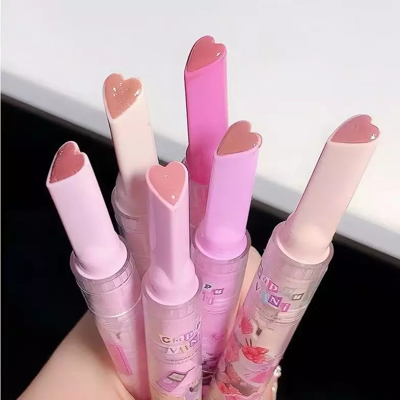 ลิปกลอสเนื้อแข็ง Gege Bear Garden กระต่ายสีชมพู ให้ความชุ่มชื้นยาวนาน ริมฝีปากดูอวบอิ่ม ขนาด 2 กรัม