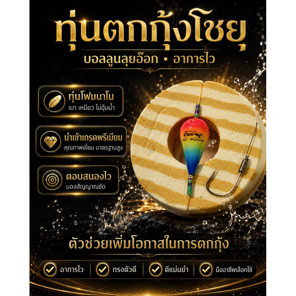 ทุ่นตกกุ้ง โชยุ รุ่นอาการไว เกรดไต้หวัน thumbnail 6