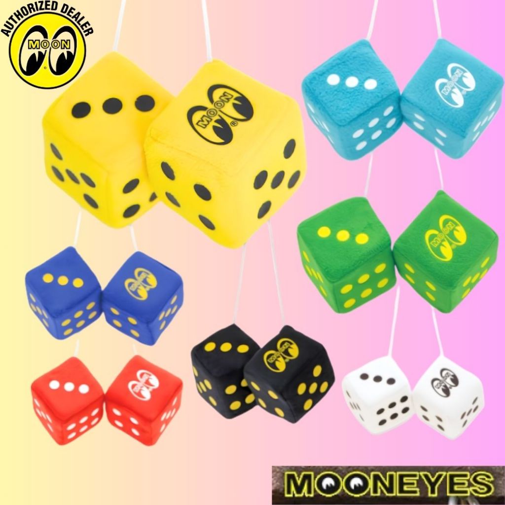 MOONEYES Fuzzy Dice for Cars and Bikes 【Direct from Japan】100% Authentic